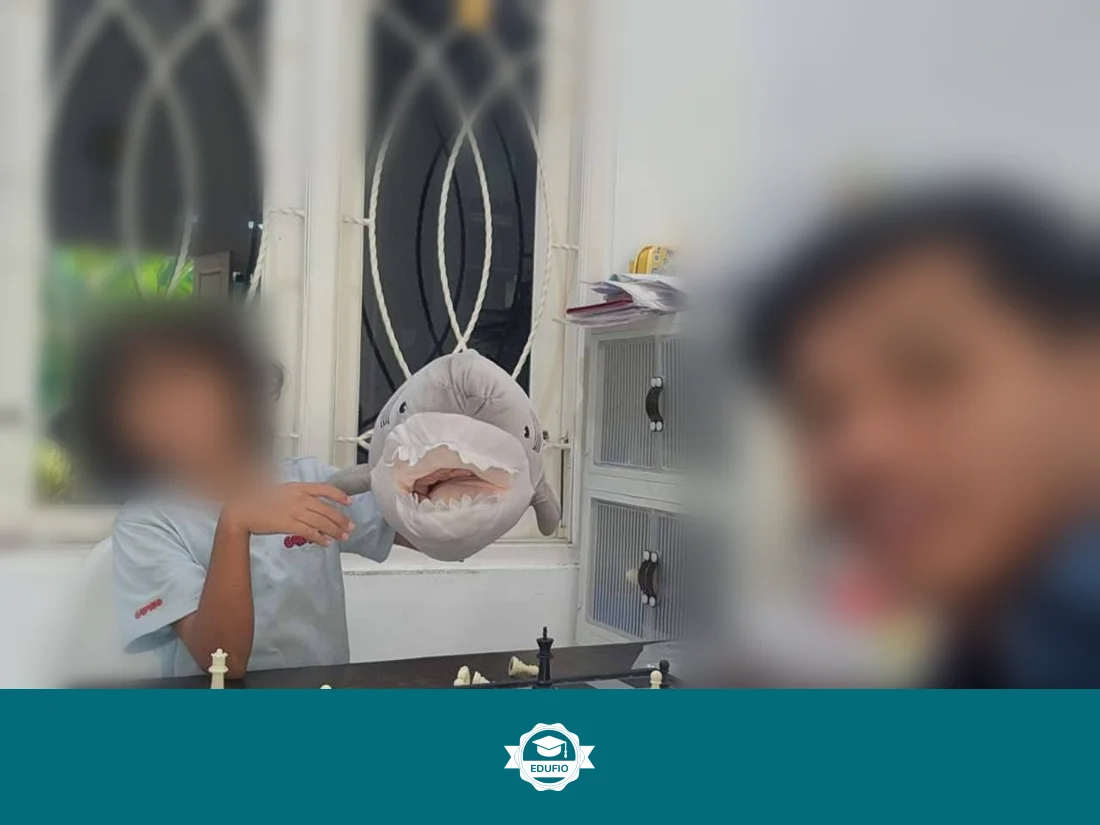 Dari ruang kelas les catur Jogja Edufio