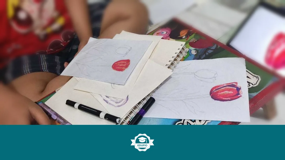 Dari ruang kelas les menggambar Jogja Edufio