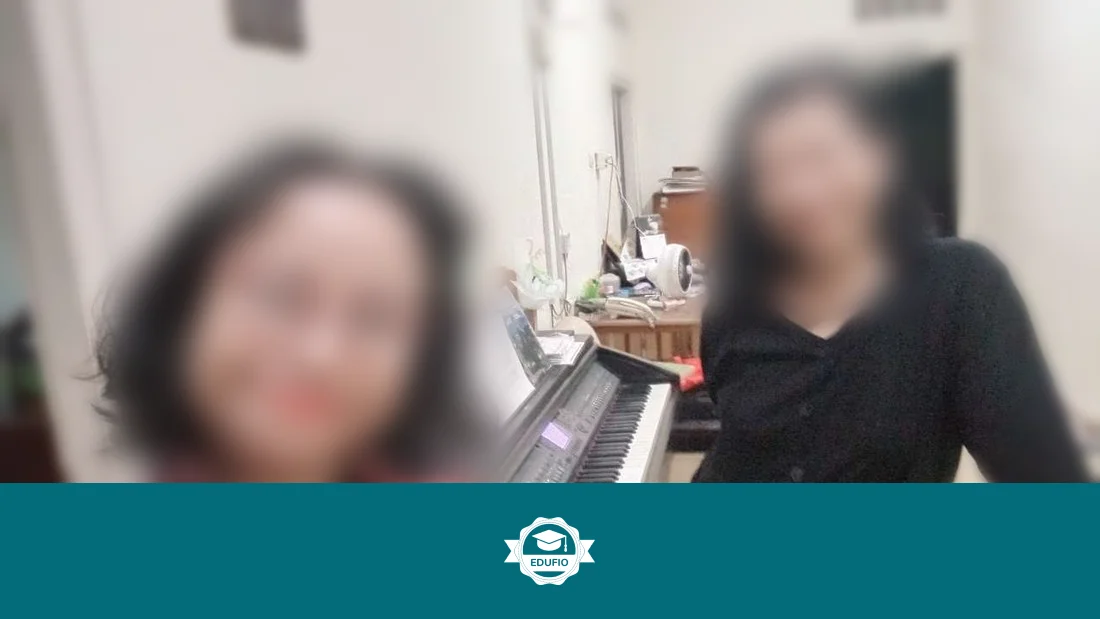 Dari ruang kelas les piano Jogja Edufio