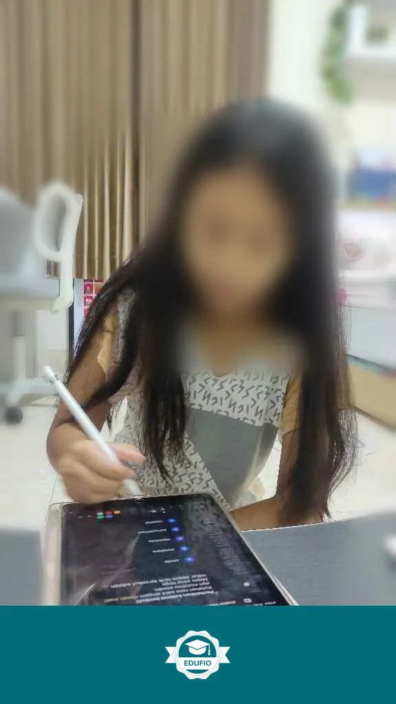 Momen sesi les SD Jogja sedang berlangsung
