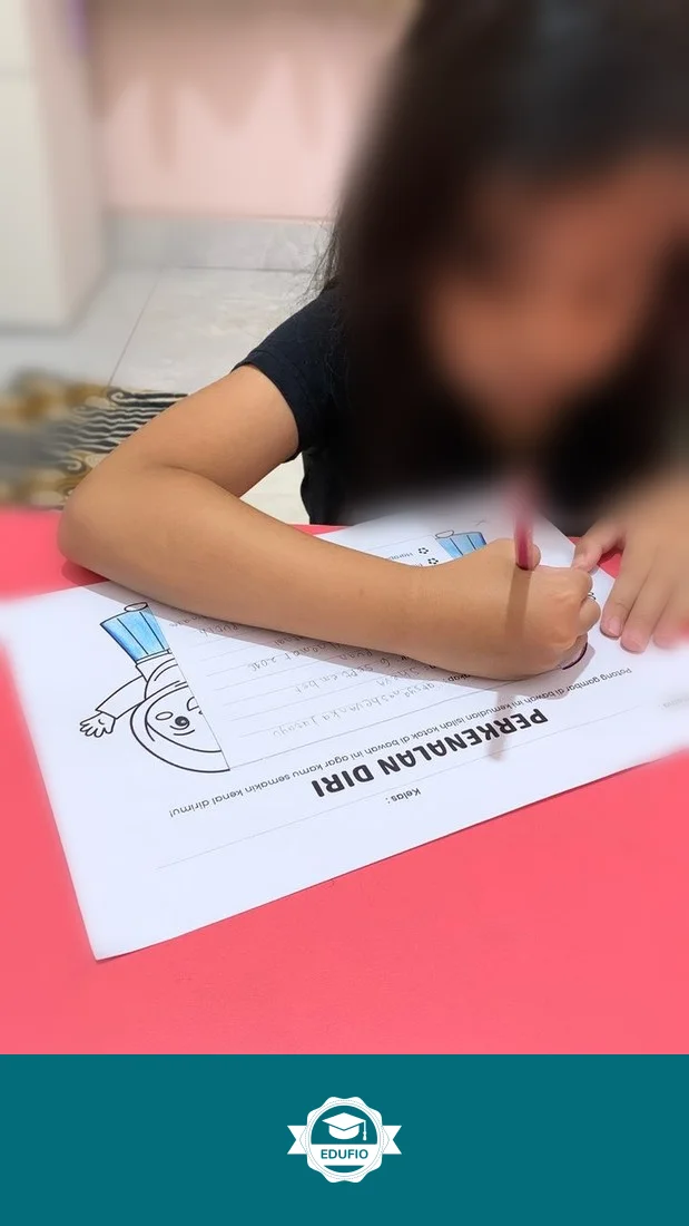 Siswa mengikuti les SD Bantul bersama tutor Edufio