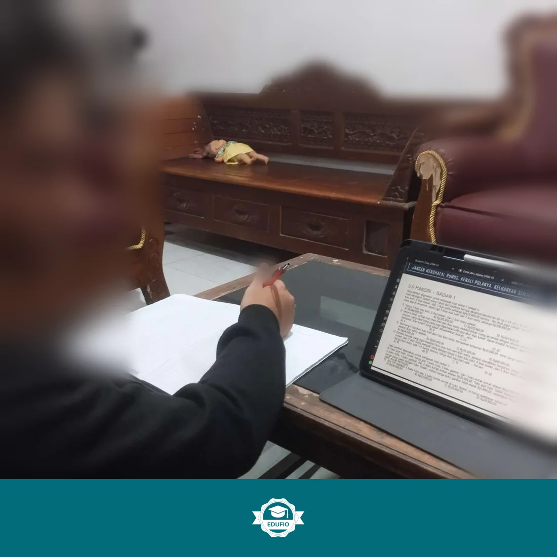 Galeri kelas les UTBK SNBT Bantul: siswa bersama tutor Edufio